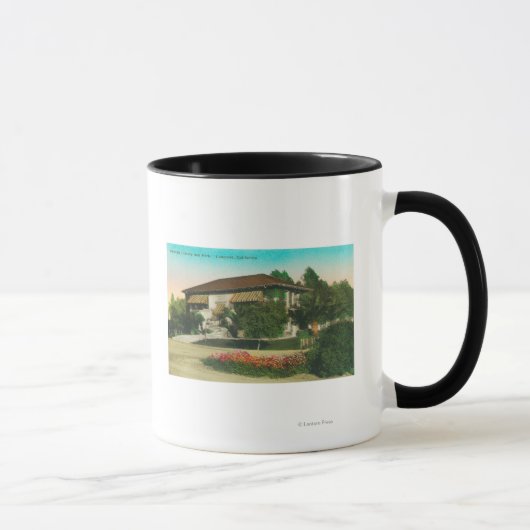 Außenansicht der Carnegie LibraryLakeport, CA Tasse (Rechts)