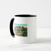Außenansicht der Carnegie LibraryLakeport, CA Tasse (Vorderseite Links)