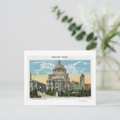 Außenansicht der Christlichen Wissenschaftskirche Postkarte (Stehend Vorderseite)