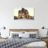 Außenansicht der Crocker-Residenz Leinwanddruck (Insitu (Schlafzimmer))