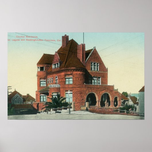Außenansicht der Crocker-Residenz Poster (Vorne)