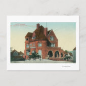 Außenansicht der Crocker-Residenz Postkarte (Vorderseite)