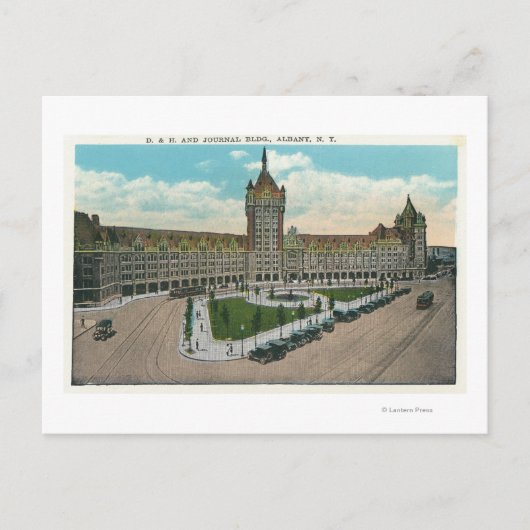 Außenansicht der D & H und des Journals Postkarte (Vorderseite)
