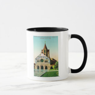 Außenansicht der Erinnerungskirche bei Stanford U Tasse