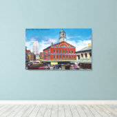 Außenansicht der Faneuil Hall Leinwanddruck (Insitu (Holzboden))