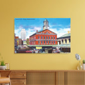 Außenansicht der Faneuil Hall Leinwanddruck (Insitu (Wohnzimmer))