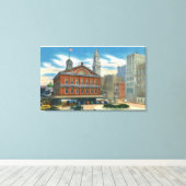 Außenansicht der Faneuil Halle # 2 Leinwanddruck (Insitu (Holzboden))