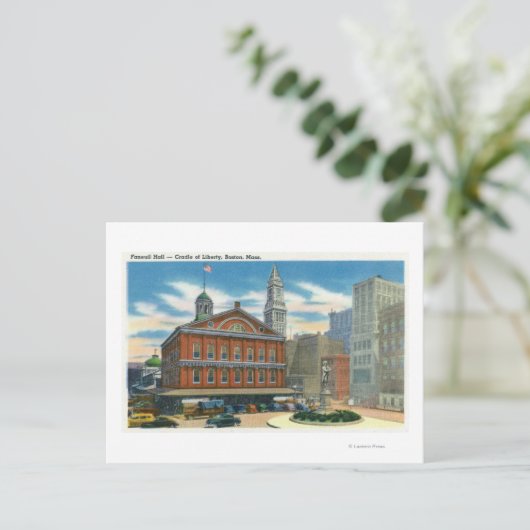 Außenansicht der Faneuil Halle # 2 Postkarte (Stehend Vorderseite)
