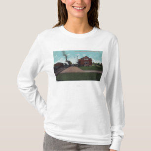 Außenansicht der Felsen-Insel-Passagier-Station T-Shirt