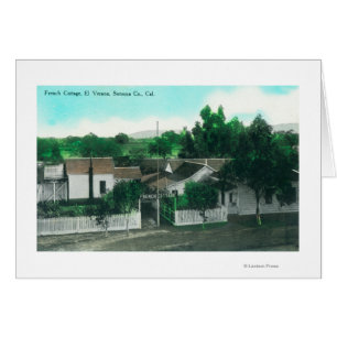 Außenansicht der französischen Hütte