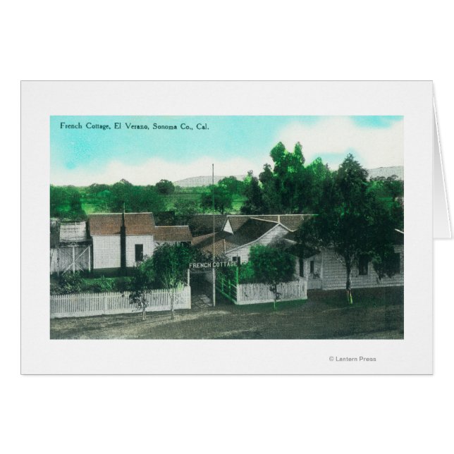 Außenansicht der französischen Hütte (Vorderseite (Horizontal))