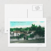 Außenansicht der französischen Hütte Postkarte (Vorne/Hinten)