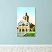 Außenansicht der Gedenkkirche in Stanford U Leinwanddruck (Insitu (Holzboden))