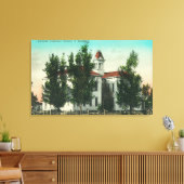 Außenansicht der Grammar SchoolCorning, CA Leinwanddruck (Insitu (Wohnzimmer))