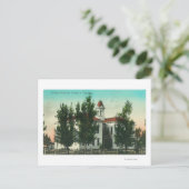 Außenansicht der Grammar SchoolCorning, CA Postkarte (Stehend Vorderseite)