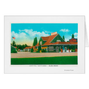 Außenansicht der Hauptstadt CottagesSalem ODER