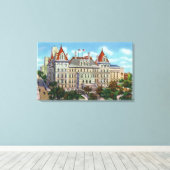 Außenansicht der Hauptstadt des Staat Leinwanddruck (Insitu (Holzboden))