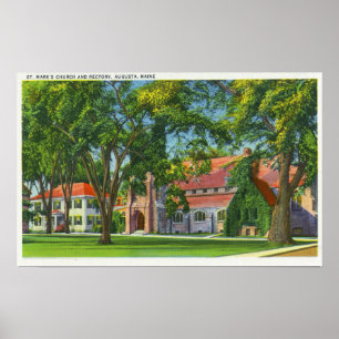 Außenansicht der Kirche St. Mark und Kirche Poster
