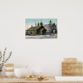 Außenansicht der Kirche St. Mathew und Poster (Küche)