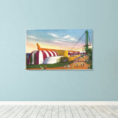 Außenansicht der Lebensmittel- und Agrarblende Leinwanddruck (Insitu (Holzboden))