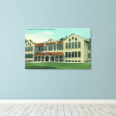 Außenansicht der Longfellow School Leinwanddruck (Insitu (Holzboden))