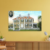 Außenansicht der Longfellow-Zuhause # 2 Leinwanddruck (Insitu (Wohnzimmer))