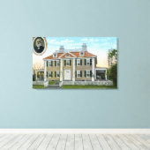 Außenansicht der Longfellow-Zuhause # 2 Leinwanddruck (Insitu (Holzboden))