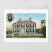 Außenansicht der Longfellow-Zuhause # 2 Postkarte (Vorderseite)