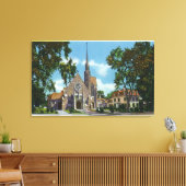 Außenansicht der Marienkirche und der Kirche Leinwanddruck (Insitu (Wohnzimmer))