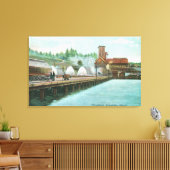 Außenansicht der Melter Leinwanddruck (Insitu (Wohnzimmer))