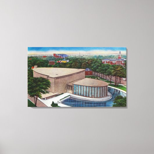 Außenansicht der Musikhalle von Kleinhan Leinwanddruck (Vorderseite)