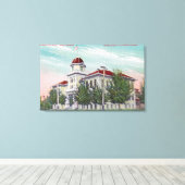 Außenansicht der neuen Hochschule Napa, CA Leinwanddruck (Insitu (Holzboden))