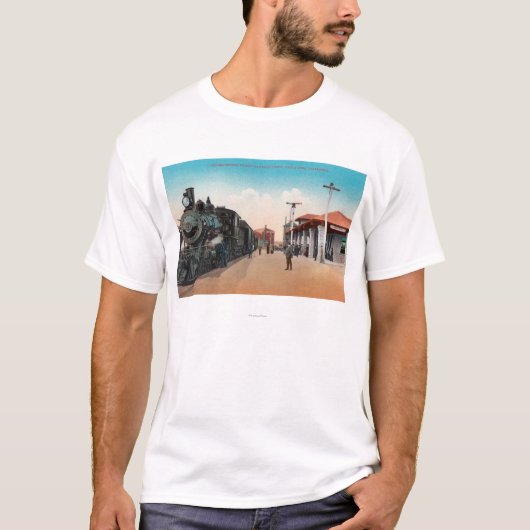 Außenansicht der nordwestlichen Pazifik Eisenbahn T-Shirt (Vorderseite)