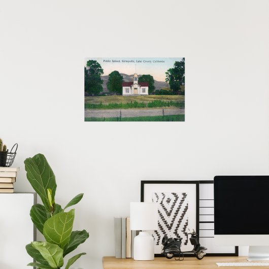 Außenansicht der öffentlichen Schule Poster (Heimbüro)