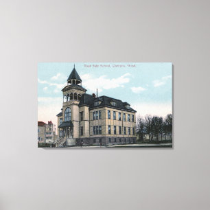 Außenansicht der Ostseiten-Schule Gbd Leinwanddruck