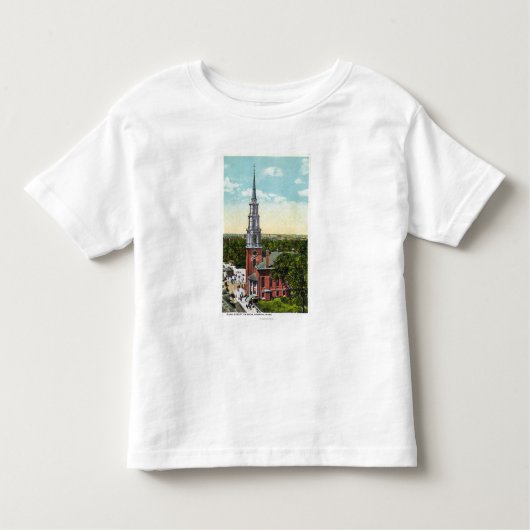 Außenansicht der Park-Straßen-Kirche Kleinkind T-shirt (Vorderseite)