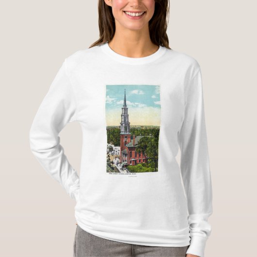 Außenansicht der Park-Straßen-Kirche T-Shirt (Vorderseite)