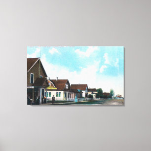 Außenansicht der Post auf der Cedar Street Leinwanddruck