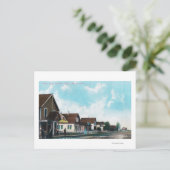 Außenansicht der Post auf der Cedar Street Postkarte (Stehend Vorderseite)