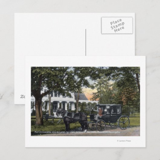 Außenansicht der Postviertel Postkarte (Vorne/Hinten)