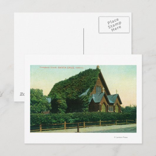 Außenansicht der Presbyterianischen Kirche Postkarte (Vorne/Hinten)