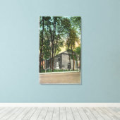 Außenansicht der protestantischen niederländischen leinwanddruck (Insitu (Holzboden))