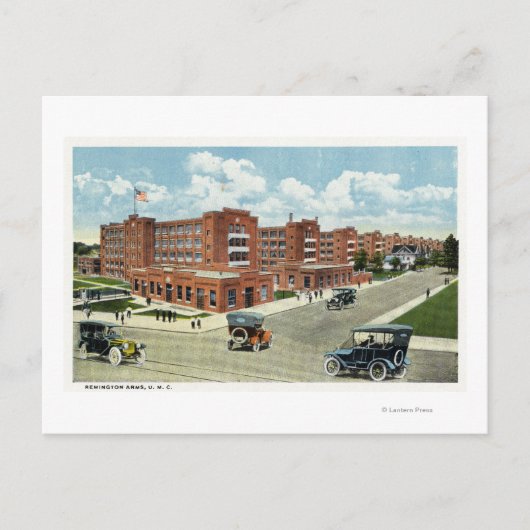 Außenansicht der Remington Arms, UMC Postkarte (Vorderseite)