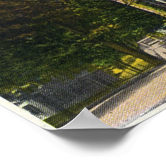 Außenansicht der Richterhalle, Universität Wesleya Poster (Ecke)