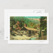 Außenansicht der Sägemühle auf der Bodfish Creek Postkarte (Vorne/Hinten)