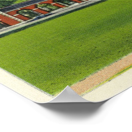 Außenansicht der Springhalle # 2 Poster (Ecke)