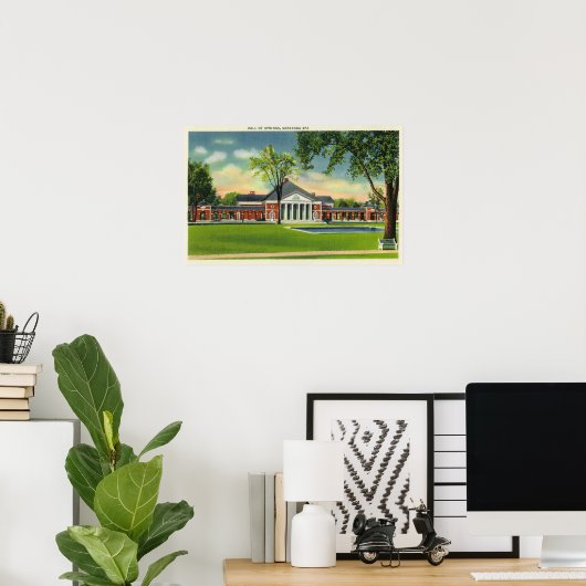 Außenansicht der Springhalle # 2 Poster (Heimbüro)