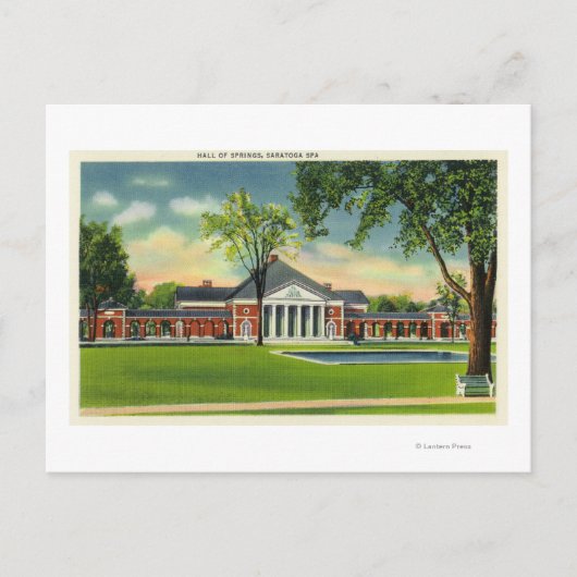 Außenansicht der Springhalle # 2 Postkarte (Vorderseite)