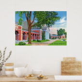 Außenansicht der Springhalle und der Flächen Poster (Küche)