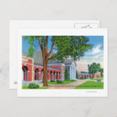 Außenansicht der Springhalle und der Flächen Postkarte (Vorne/Hinten)